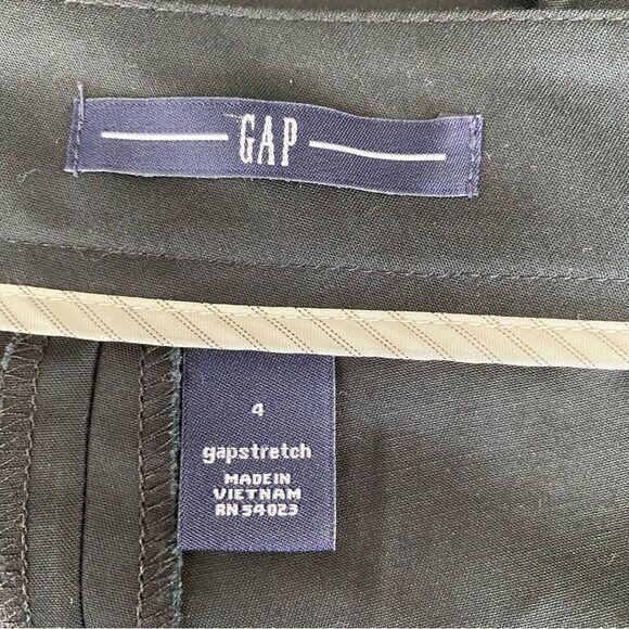 Gap Y2K Black Pencil Skirt Gapstretch Slits on Back SZ 4 - Picture 9 of 13
